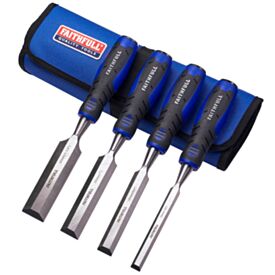 Faithfull FAIWCSGS4CR Chisel Set (4 Pack)