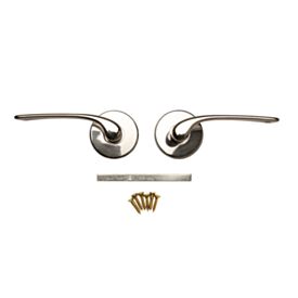 Milano Lever Latch On Rose Polished Nickel