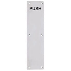Finger Plate 350mm x 75mm Push Stainless Steel