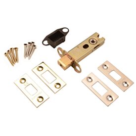 Dual Finish Bathroom Bolt 75mm Satin/Brass