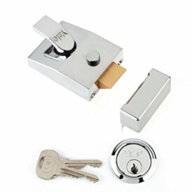 Yale Chrome Double Lock Standard Stile P89 Deadlatch