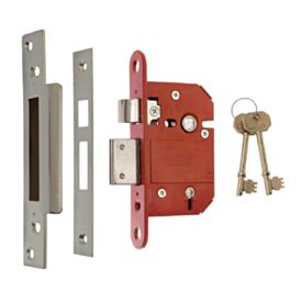ERA 362-62 Polished Chrome 5 Lever BS Sashlock 76mm