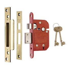 ERA 262-32 64mm Brass 5 Lever BS Sashlock