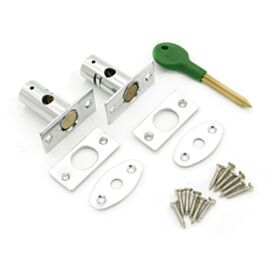 Polished Chrome Window Security Bolt (2 Pack)