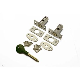 Satin Chrome Window Security Bolt (2 Pack)
