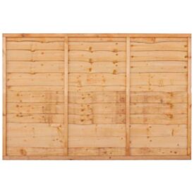 Golden Brown Overlap Fence Panel 1830 x 1200mm