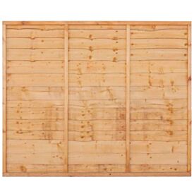 Golden Brown Overlap Fence Panel 1830 x 1500mm