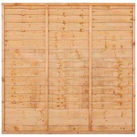 Golden Brown Overlap Fence Panel 1830 x 1800mm